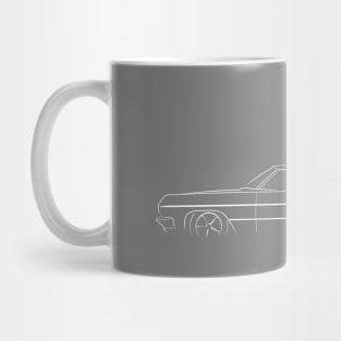1964 Chevy Impala - profile stencil, white Mug